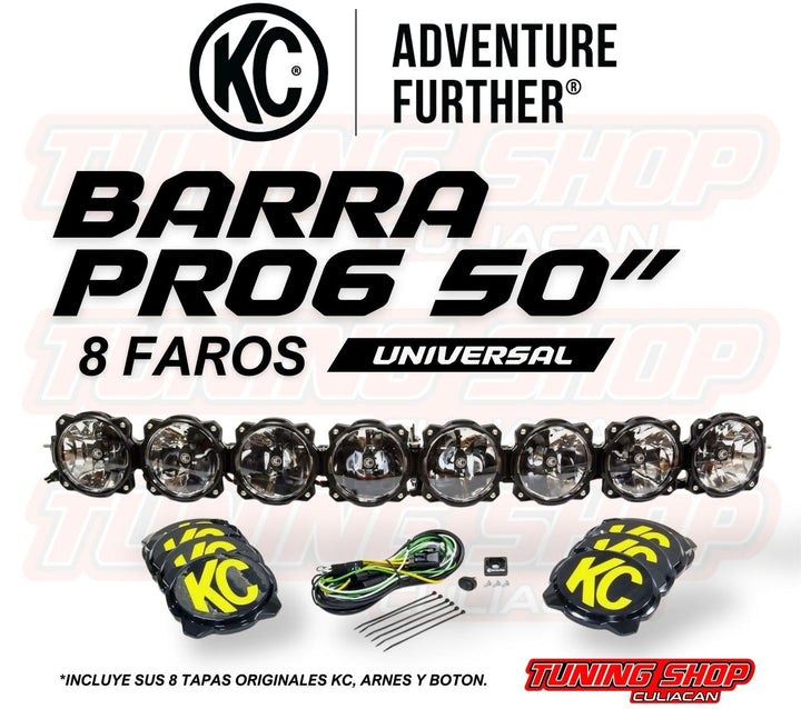 BARRA PRO6 50'' 8 FAROS UNIVERSAL KC