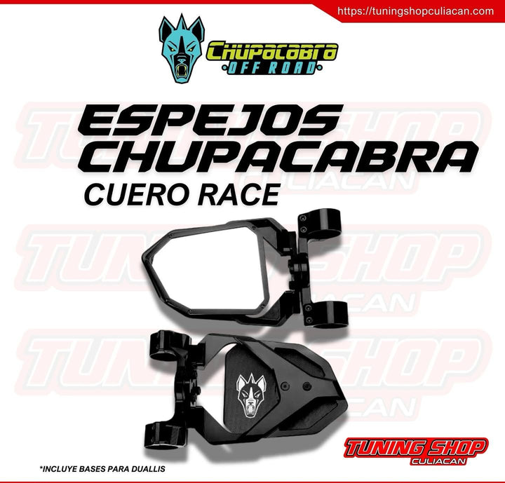 ESPEJOS CHUPACABRAS CUERO RACE