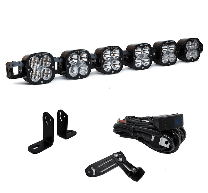 Barra 6 faros XL SPORT con bases PARA RZR PRO XP / Turbo R BAJA DESIGNS