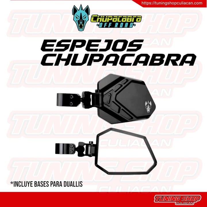 ESPEJOS CHUPACABRAS CUERO PRO