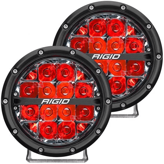 Faros 360 srs 6″ spot rojo / par RIGID