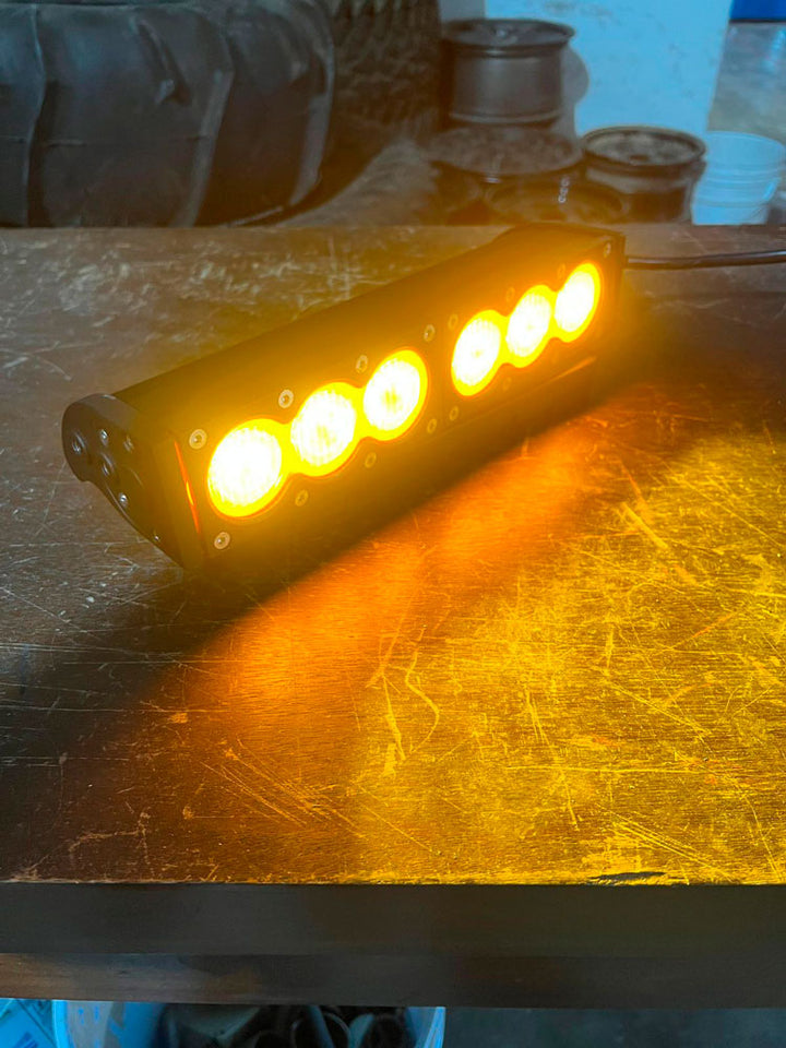 BARRA LED 10'' AMBAR Y BLANCA