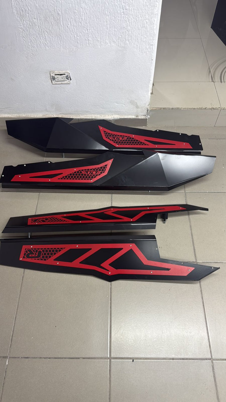 Estribos de placa de maverick r 4 plazas